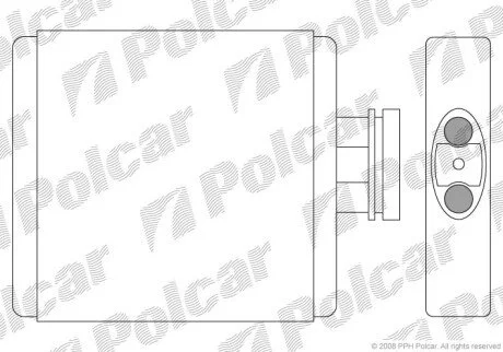 Радіатор обігрівача салону Polcar 6913N8-1