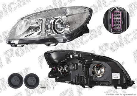 Фара основная Polcar 6916092H