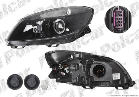 Фара основная Polcar 6916093H