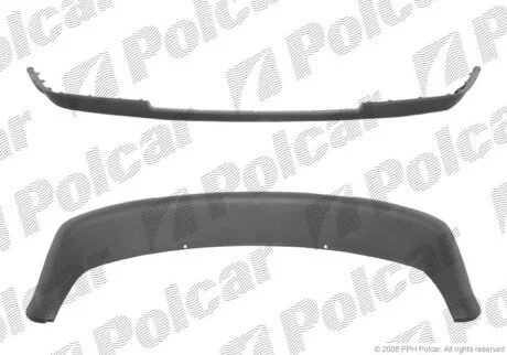 Спойлер переднього бампера Polcar 692025