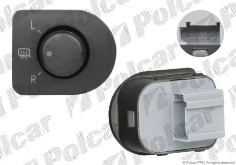 Кнопка регулировки зеркал Polcar 6920P-60