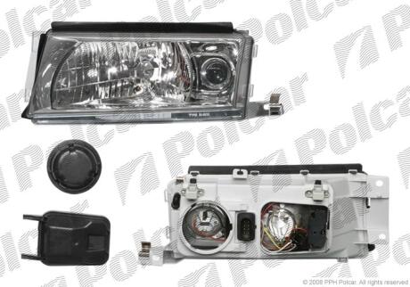 Фара основна права H3, H4, W5W Polcar 6921100E