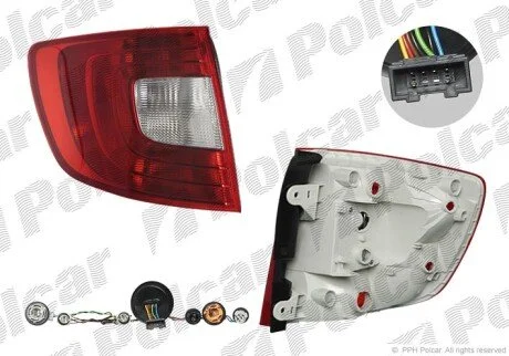 Фонарь задний слева Polcar 6926872S