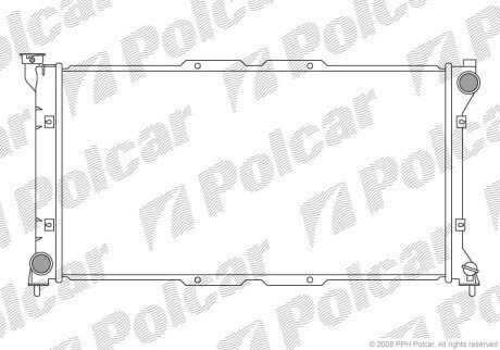 Радіатори охолодження Polcar 720608-1 (фото 1)