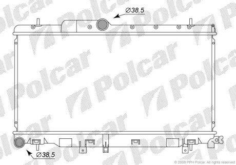 Радіатори охолодження Polcar 721208-2 (фото 1)