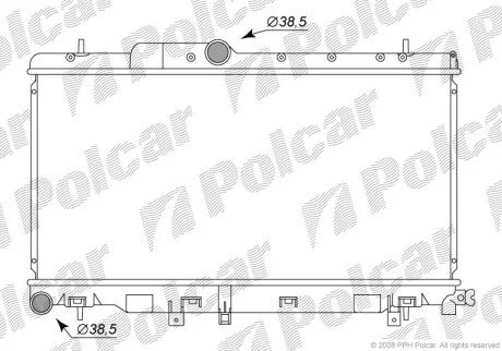 Радіатори охолодження Polcar 721208-2