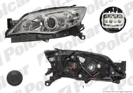 Фара основная Polcar 7215090E