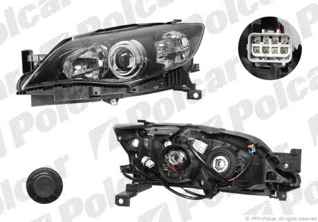 Фара основная левая H7, HB3, W5W, WY21W Polcar 7215091E