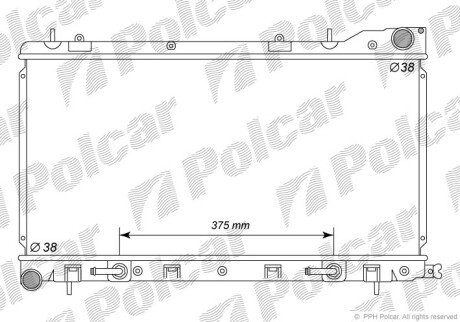 Радіатори охолодження Polcar 7239083K