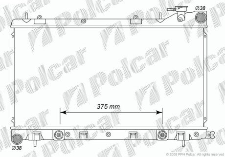 Радіатори охолодження Polcar 7241082K