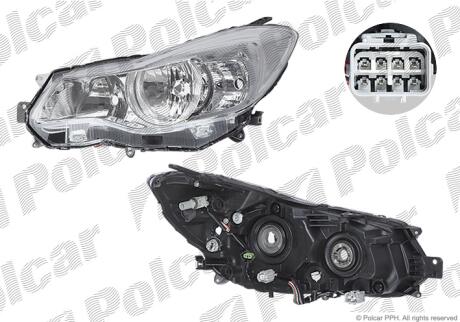 Фара основная Polcar 72C110-E