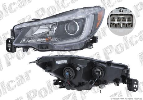 Фара основная Polcar 72D1101