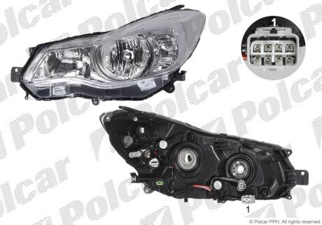 Фара основная Polcar 72L110-E