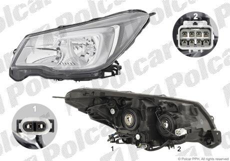 Фара основная левая H11, HB3, W5W, WY21W Polcar 72X1094E