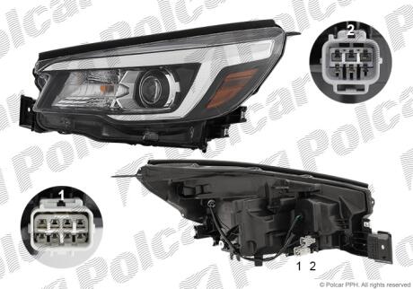Фара основная Polcar 72X210