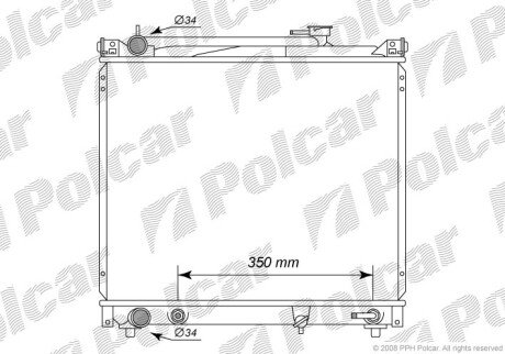 Радіатори охолодження Polcar 740408-3 (фото 1)