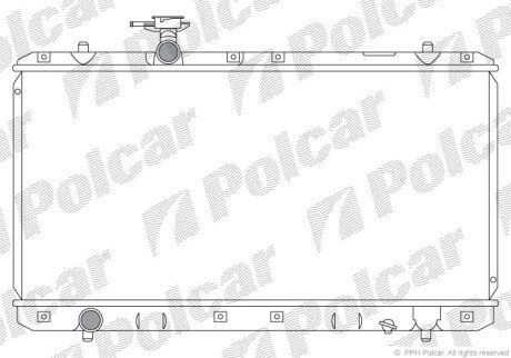 Радіатори охолодження Polcar 741408-1 (фото 1)