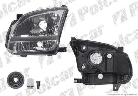 Фара основная левая H4 Polcar 7420090E