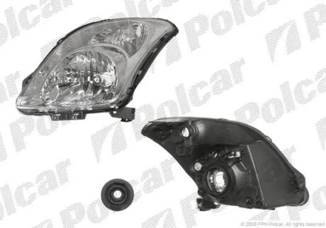 Фара основна ліва H4 Polcar 7423090E