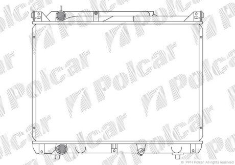 Радіатори охолодження Polcar 7424087K (фото 1)