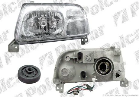 Фара основная левая H4, PY21W, W5W Polcar 742409-E
