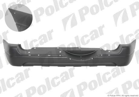 Бампер задний Polcar 742496