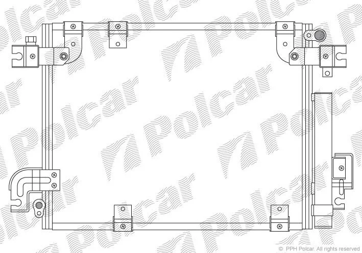 Радіатори кондиціонера Polcar 7424K8C3 (фото 1)