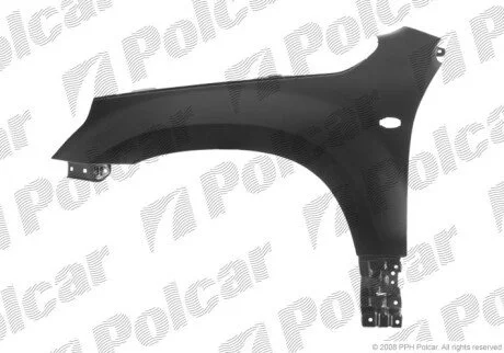 Крыло спереди слева с отверстием для поворотника Polcar 742601-1