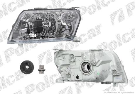 Фара основная правая H4 Polcar 742610-E