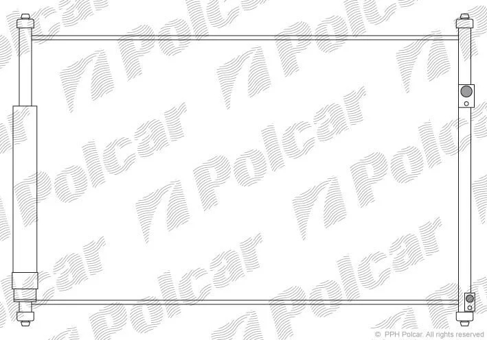 Радиатор кондиционера (Конденсатор) с осушителем Polcar 7426K81K (фото 1)