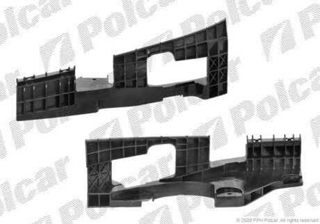 Кронштейн бампера прав Polcar 801107-6