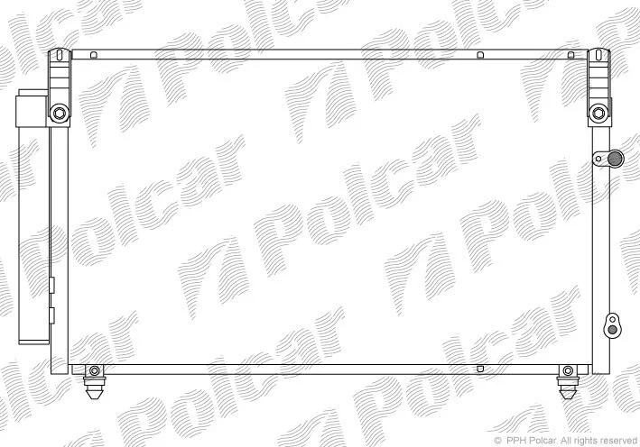 Радіатори кондиціонера Polcar 8021K8C1 (фото 1)