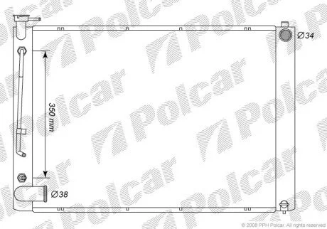 Радіатори охолодження Polcar 8061081K
