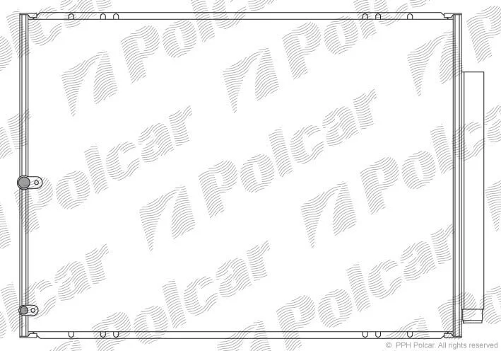 Радіатор кондиціонера (Конденсатор) з осушувачем Polcar 8061K81K (фото 1)