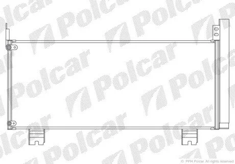 Радіатори кондиціонера Polcar 8062K81K