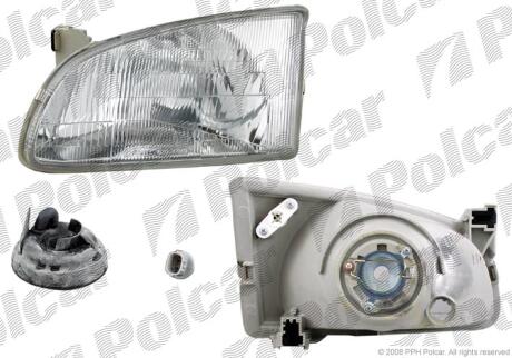 Фара основная правая H4, W5W Polcar 8102100E