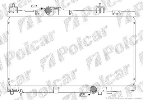 Радіатори охолодження Polcar 8104081K