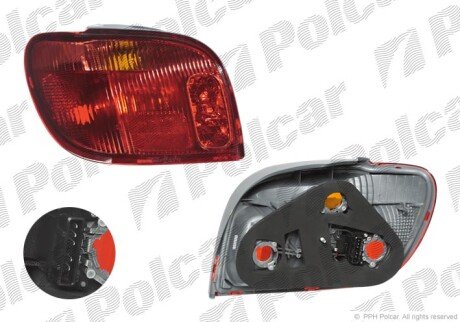 Фонарь задний справа Polcar 8104881E