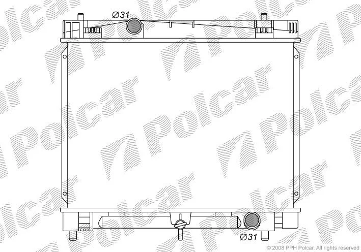 Радіатори охолодження Polcar 8105081K (фото 1)