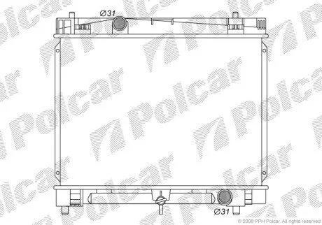 Радіатори охолодження Polcar 8105081K