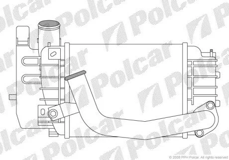 Радиаторы воздуха (Интеркулеры) Polcar 8105J81X
