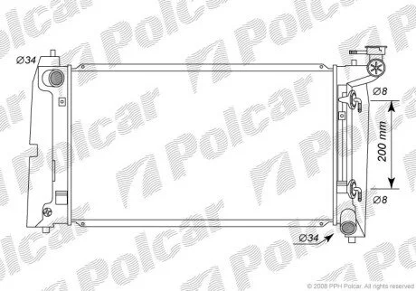 Радиаторы охлаждения Polcar 811308-3