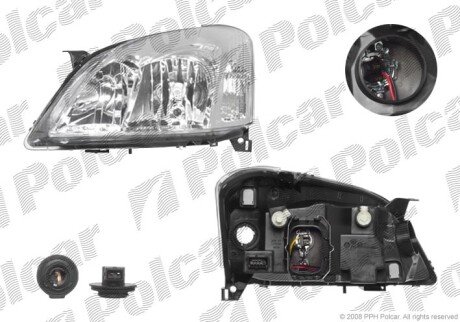 Фара основная левая H7 Polcar 811409-E