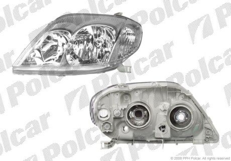 Фара основная правая H7, HB3 Polcar 8114101E
