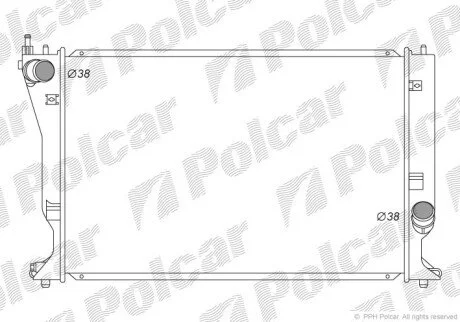 Радиаторы охлаждения Polcar 8115082K
