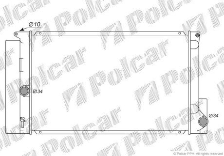 Радіатори охолодження Polcar 811608-1