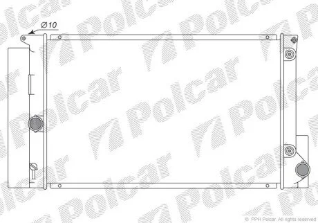 Радіатори охолодження Polcar 811608-2