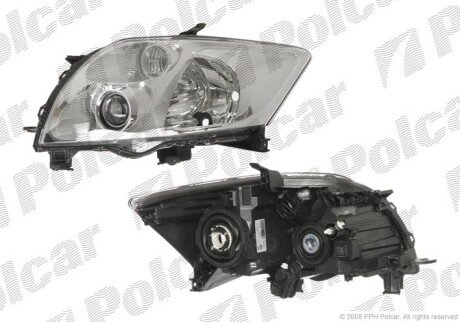 Фара основная левая H11, HB3, PY21W, W5W Polcar 811609-E