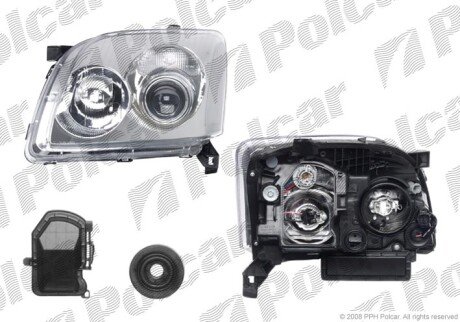 Фара основная левая H1, H7, PY21W, W5W Polcar 8125091E