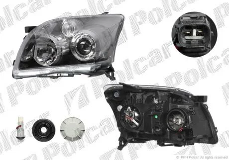 Фара основная Polcar 812609-E
